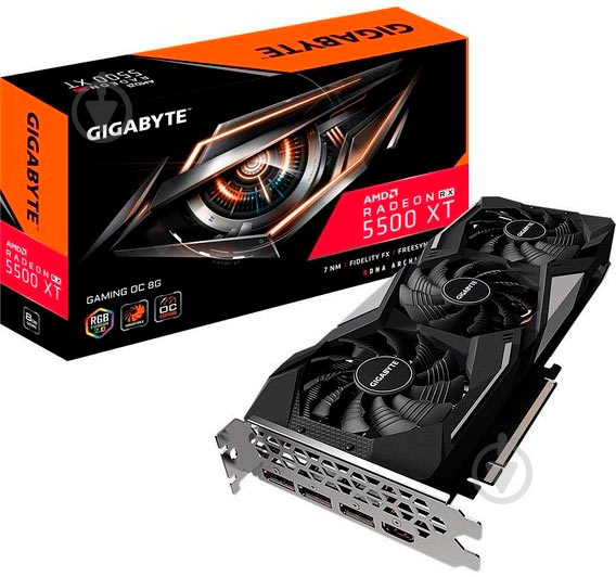 Видеокарта Gigabyte Radeon RX 5500 XT 4GB GDDR6 128bit (GV-R55XTGAMING_OC-4GD) - фото 8