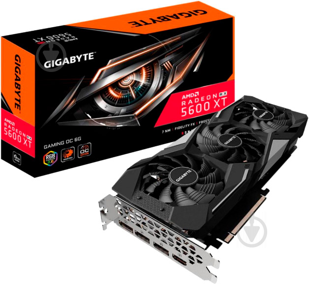 Відеокарта Gigabyte Radeon RX 5600 XT Gaming 6GB GDDR6 192bit (GV-R56XTGAMING OC-6GD) - фото 9