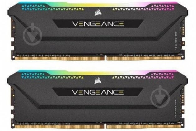 Оперативна пам'ять Corsair DDR4 SDRAM 32 GB (2x16GB) 3200 MHz (CMH32GX4M2E3200C16) Vengeance RGB Pro SL Black - фото 3