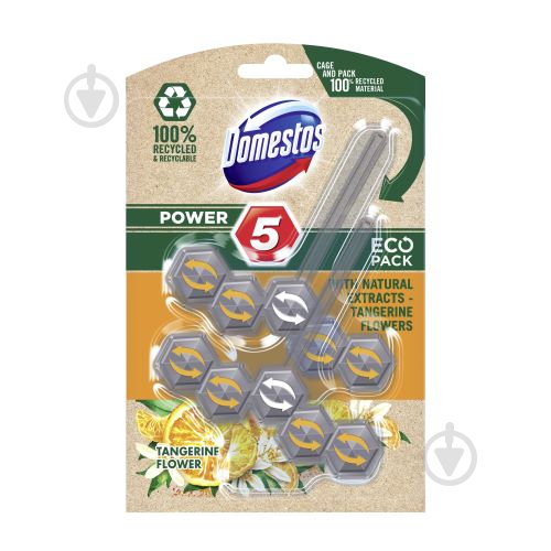 Туалетный блок Domestos Power 5 цветы мандарина 69729061 - фото 1