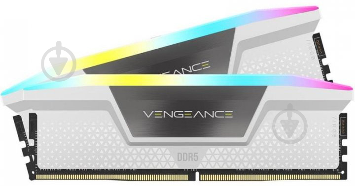 Оперативна пам'ять Corsair DDR5 SDRAM 32 GB (2x16GB) 5200 MHz (CMH32GX5M2B5200C40W) Vengeance RGB White - фото 2