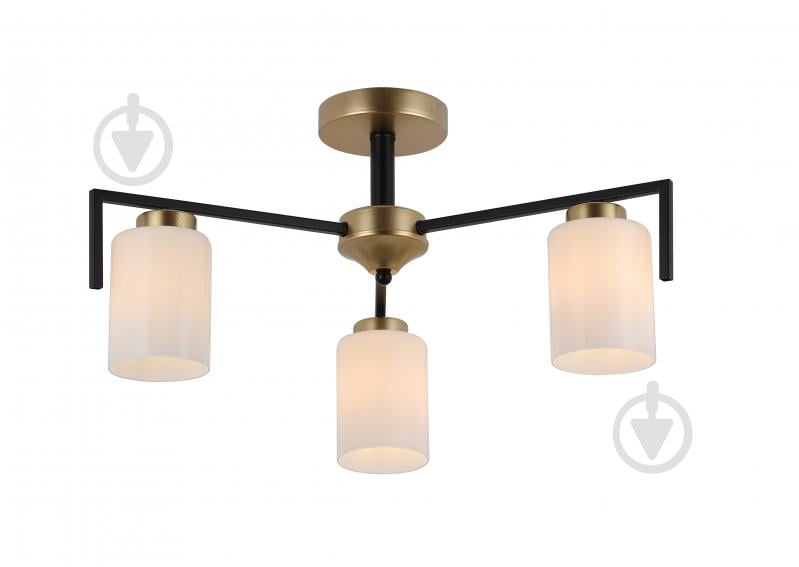Люстра потолочная Blitz 3x60 Вт E27 черный/золото 8250-43 - фото 1