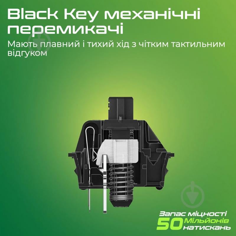 Клавиатура игровая Vertux (tungsten.black) Tungsten USB black - фото 2