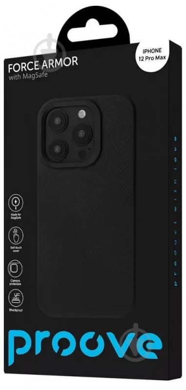 Чехол Proove Force Armor Case with Magnetic Ring для Apple iPhone 12 Pro Max black (PCFAIP12PM02) - фото 3