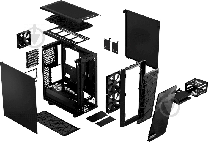 Корпус Fractal Design Meshify 2 Compact Solid FD-C-MES2C-01 - фото 12