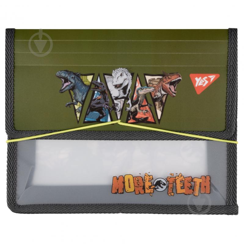 Папка на резинке Jurassic World хаки В5 YES 492213 - фото 1 Папка на резинке Jurassic World хаки В5 YES 492213 - фото 1