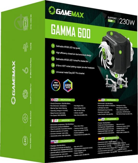 Процессорный кулер GameMax Gamma 600 - фото 10