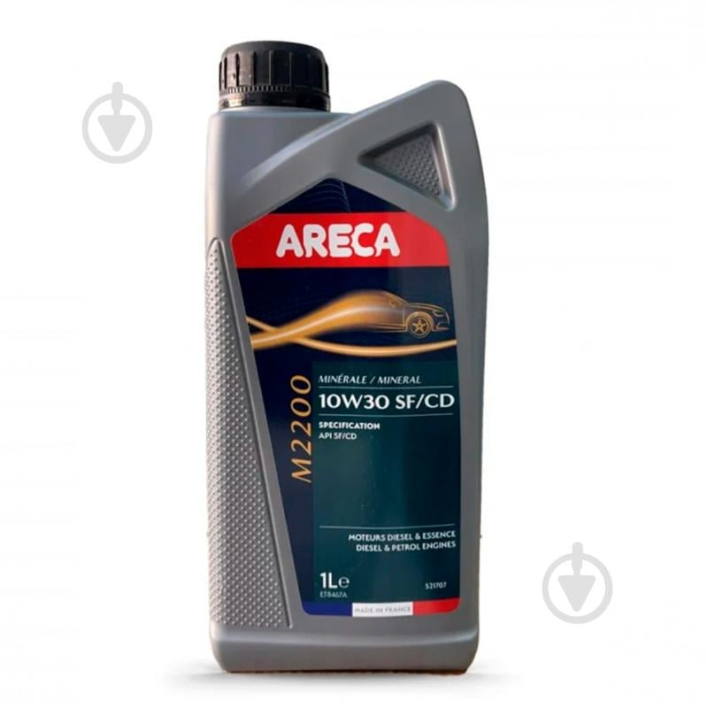 Моторное масло минеральное Areca 4T M2200 10W-30 1 л (052170) - фото 1 Моторное масло минеральное Areca 4T M2200 10W-30 1 л (052170) - фото 1