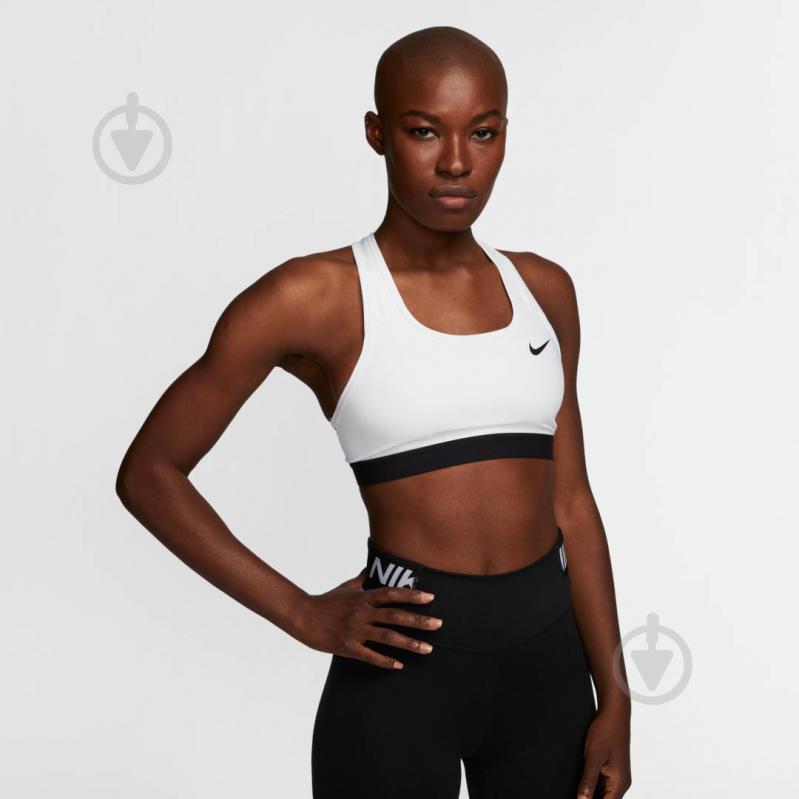 Бра Nike W NK DF SWSH BAND NONPDED BRA BV3900-100 р.S белый - фото 1