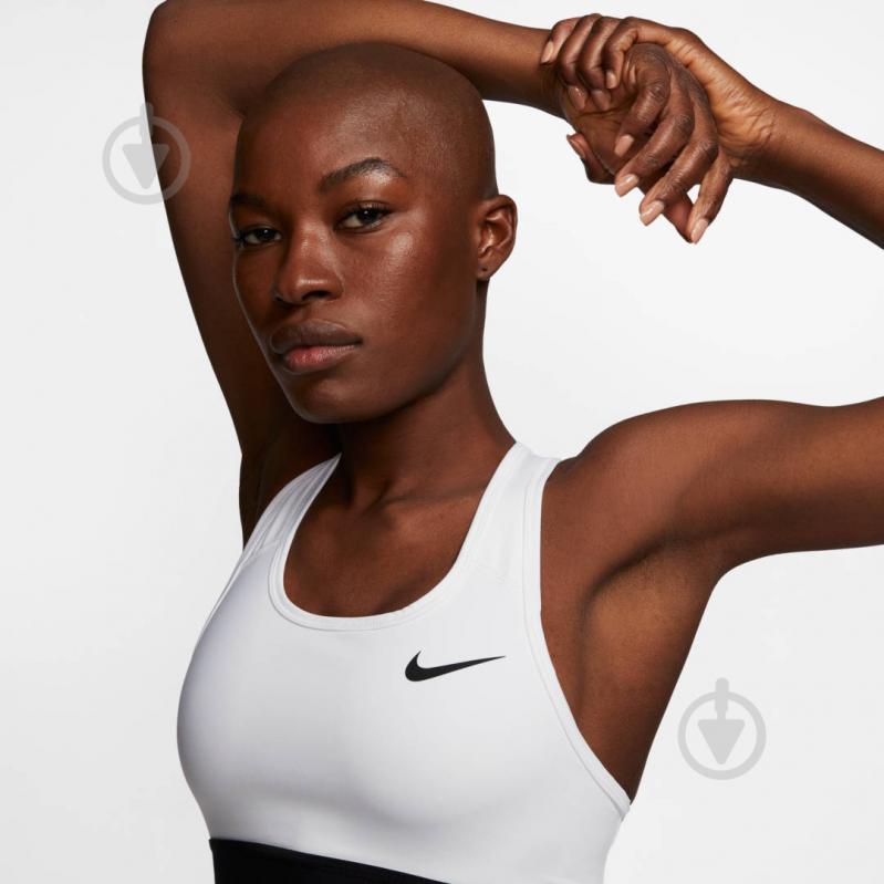 Бра Nike W NK DF SWSH BAND NONPDED BRA BV3900-100 р.S белый - фото 3