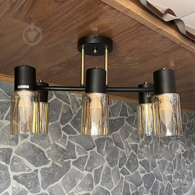 Люстра потолочная Blitz 6x40 Вт E14 черный 8220-46 - фото 2