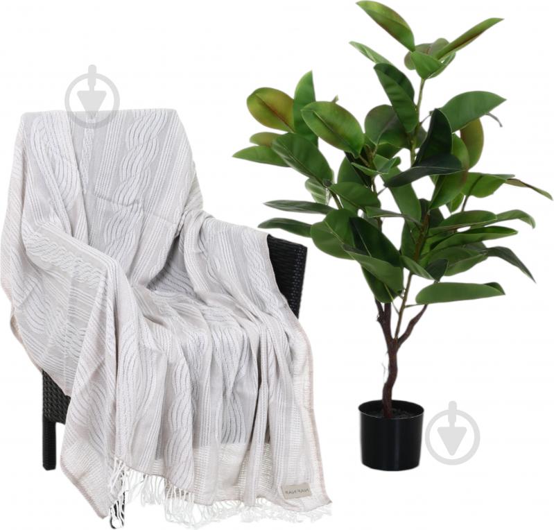 Плед Fontaine taupe 130x170 см тауп Naf Naf - фото 1 Плед Fontaine taupe 130x170 см тауп Naf Naf - фото 1