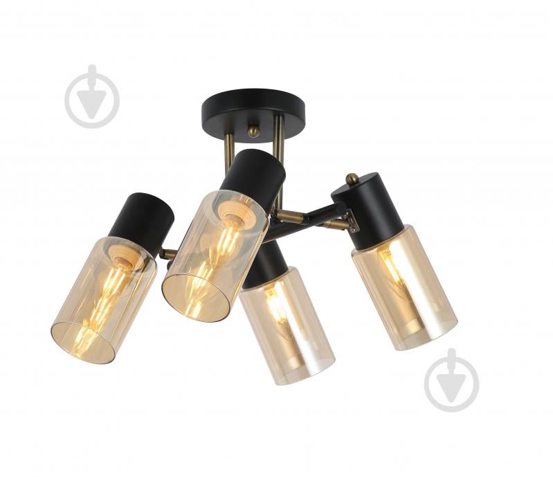 Люстра потолочная Blitz 4x40 Вт E14 черный 8220-44 - фото 1