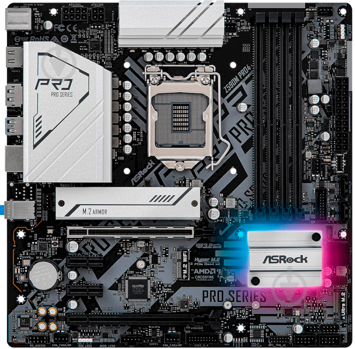 Материнська плата ASRock Z590M Pro4 (Socket 1200, Intel Z590, mirco ATX) - фото 1