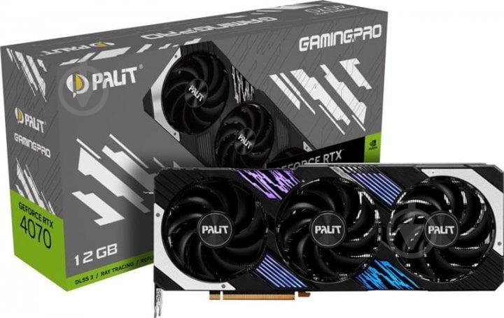 Відеокарта Palit GeForce RTX 4070 GamingPro Palit 12GB GDDR6X 192bit (NED4070019K9-1043A) - фото 6