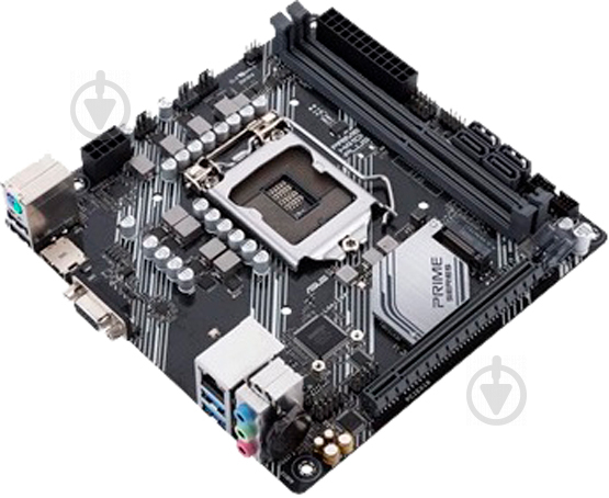 Материнская плата Asus PRIME H410I-PLUS/CSM (Socket 1200, Intel H410, mini ATX) - фото 3