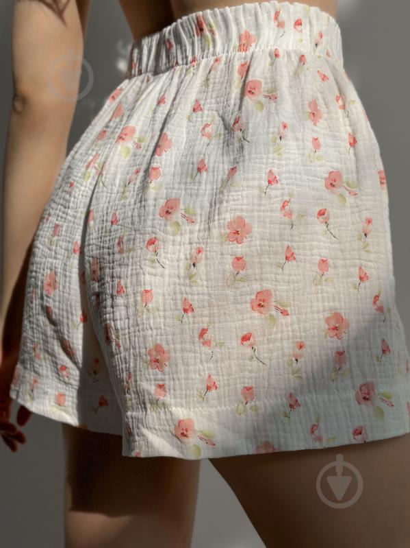 Комплект женский MISO в цветочек р. S белый (14914) - фото 3 Комплект женский MISO в цветочек р. S белый (14914) - фото 3