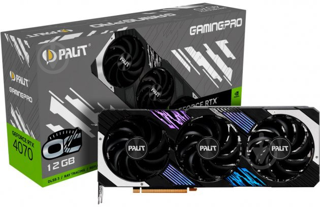 Видеокарта Palit GeForce RTX 4070 GamingPro Palit 12GB GDDR6X 192bit (NED4070H19K9-1043A) - фото 8