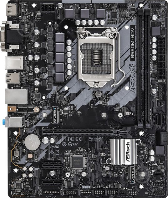 Материнська плата ASRock B560M-HDV (Socket 1200, Intel B560, mirco ATX) - фото 1