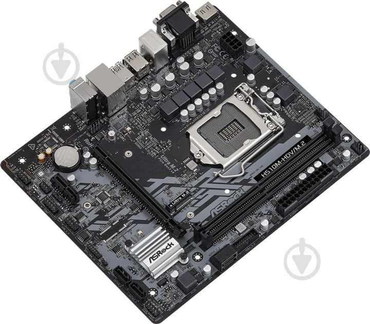 Материнская плата ASRock H510M-HDV/M.2 (Socket 1200, Intel H510, mirco ATX) - фото 2