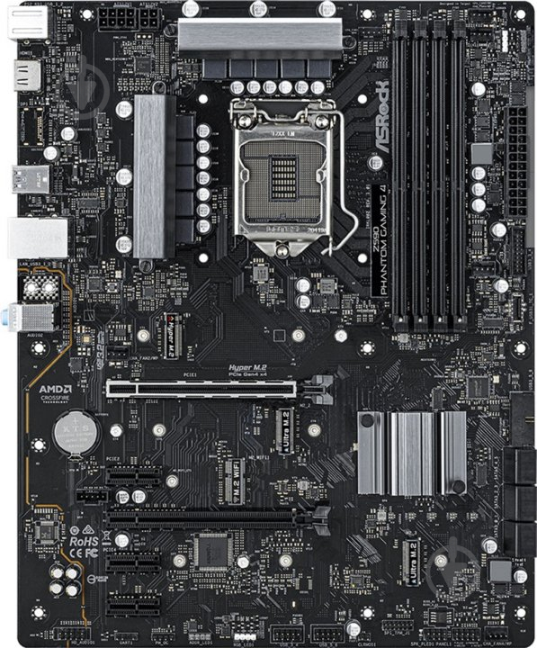 Материнская плата ASRock Z590 PHANTOM GAMING 4 (Socket 1200, Intel Z590, ATX) - фото 1