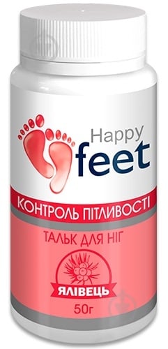 Тальк для ніг HAPPY FEET Контроль пітливості з ялівцем 50 г - фото 1