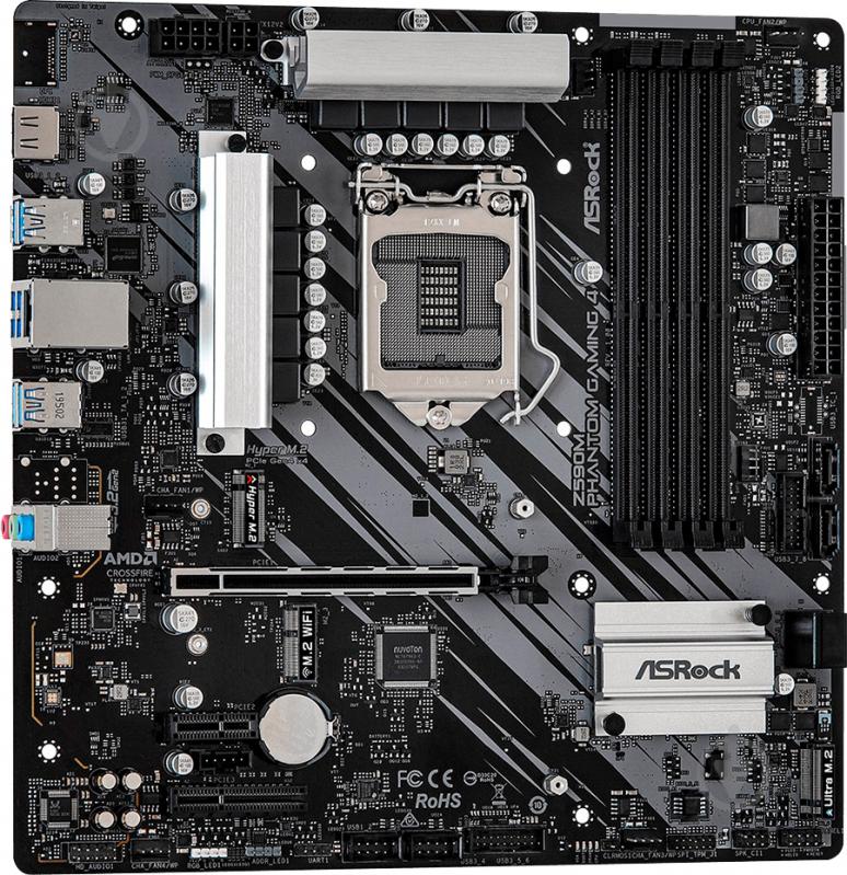 Материнська плата ASRock Z590M Phantom Gaming 4 (Socket 1200, Intel Z590, mirco ATX) - фото 3