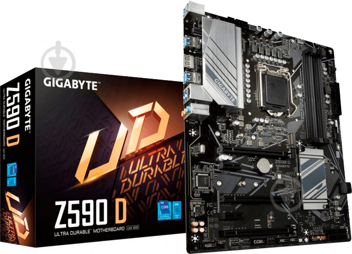 Gigabyte Z590 D (Socket 1200, Intel Z590, ATX) - фото 1