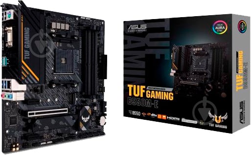 Asus TUF GAMING B550M-E (Socket AM4, AMD B550, mirco ATX) - фото 1