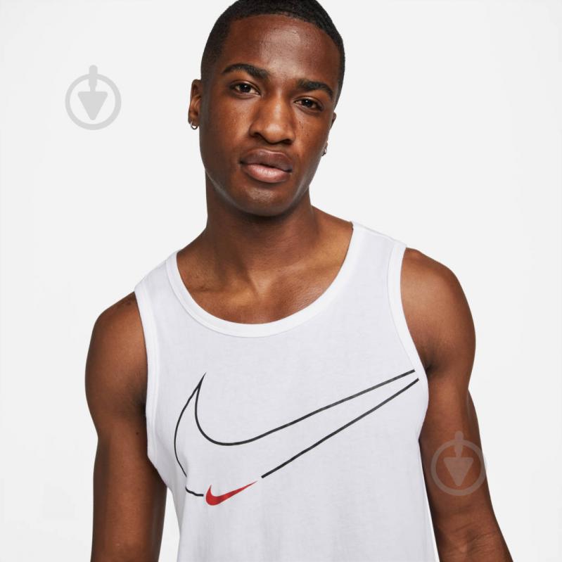 Майка Nike M NK DF TANK 6/1 GFX DM6257-100 р.M білий - фото 3