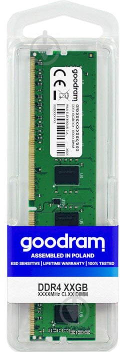 Оперативна пам'ять Goodram DDR4 SDRAM 8 GB (1x8GB) 3200 MHz (GR3200D464L22S/8G) - фото 3