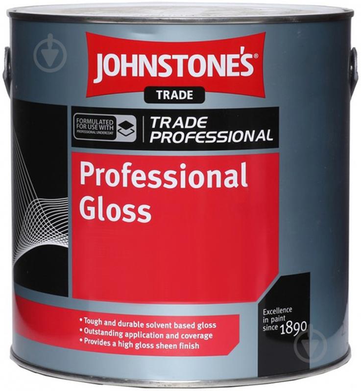 Эмаль Johnstone's алкидная Professional Gloss белый глянец 1 л - фото 2