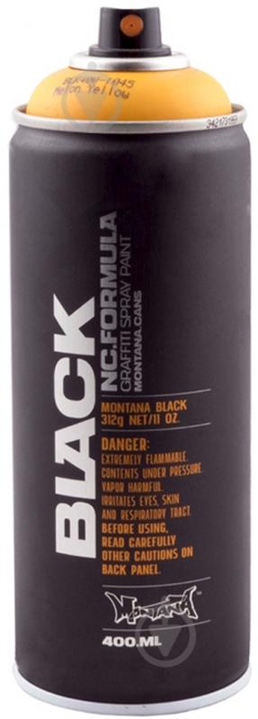 Краска аэрозольная Montana BLACK 1045 Желтая дыня мат 400 мл - фото 1