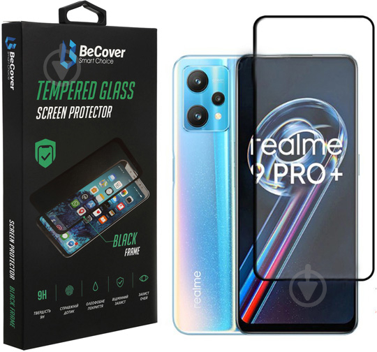 Захисне скло BeCover для для Realme 9 Pro Plus (707879) black - фото 1