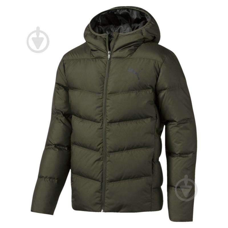 Пуховик Puma Essentials 400 Down Hd jkt 58002270 р.S зеленый - фото 1