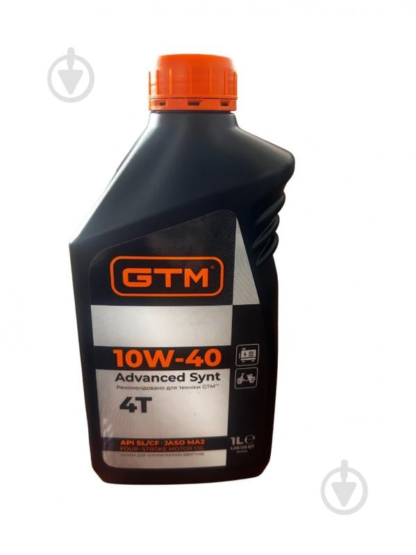 Смазка GTM 10W-40 4T 1 л - фото 1