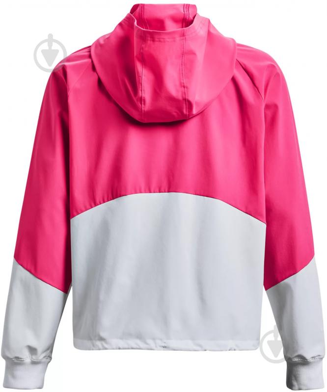 Вітрівка жіноча Under Armour Woven FZ Jacket 1369889-695 р.S/M рожева - фото 5