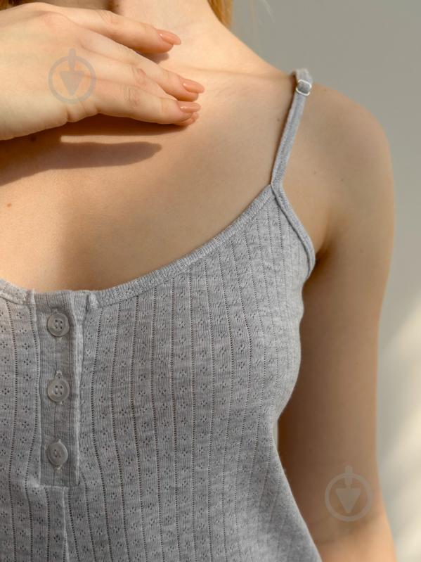 Комбінезон MISO з мереживом р. M світло-сірий (14854) - фото 3