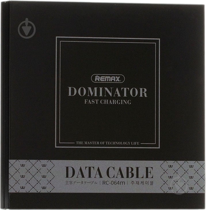 Кабель USB – microUSB 1 м черный (RC-064M-BLACK) Dominator Fast MicroUSB Data/Charge - фото 2