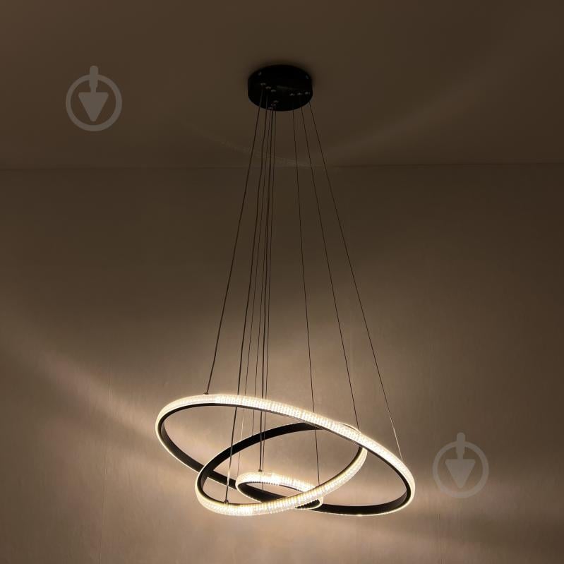 Люстра подвесная Luminaria 75 Вт LED-модуль 02 черный JULIE CRYSTAL 75W 3R BLACK - фото 5