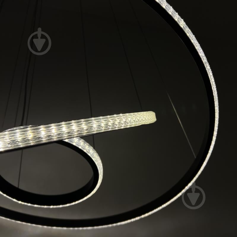 Люстра подвесная Luminaria 75 Вт LED-модуль 02 черный JULIE CRYSTAL 75W 3R BLACK - фото 6