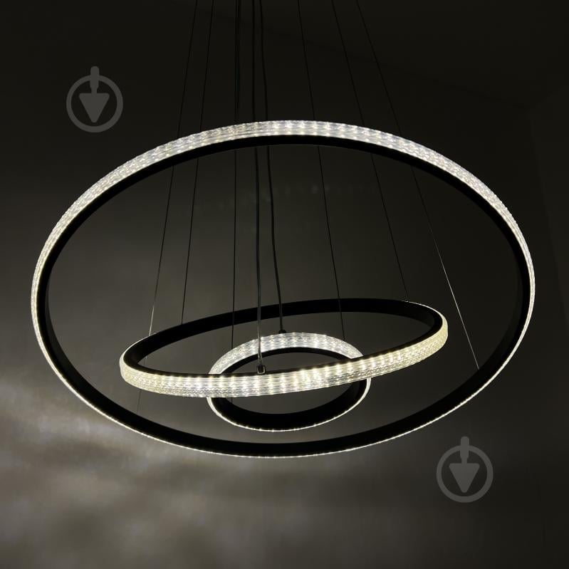 Люстра подвесная Luminaria 75 Вт LED-модуль 02 черный JULIE CRYSTAL 75W 3R BLACK - фото 4