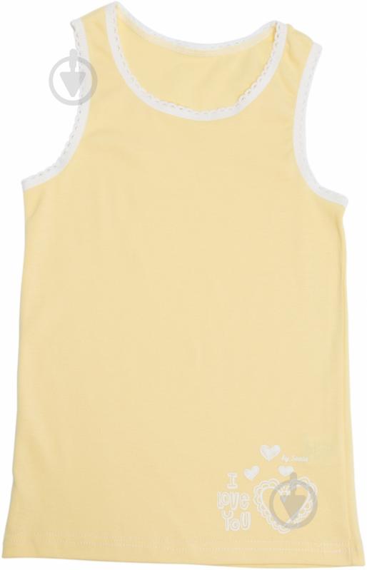 Майка детская для девочекдетские Соня р.128 желтый 5199 - фото 1
