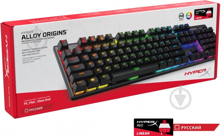 Клавіатура ігрова HyperX Alloy Origins (HX-KB6RDX-RU) black - фото 6