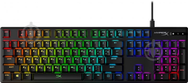 Клавіатура ігрова HyperX Alloy Origins (HX-KB6RDX-RU) black - фото 1