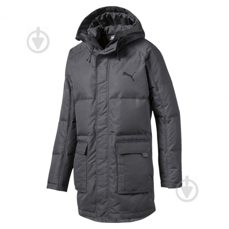 Пуховик Puma Oversize 500 Down Jacket 58002637 р.M серый - фото 1