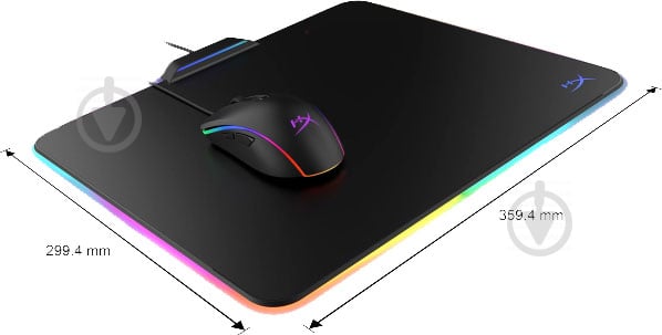 Коврик для мышки HyperX Fury Ultra Gaming Mouse Pad RGB Medium (HX-MPFU-M) - фото 5