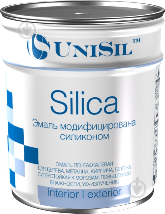 Эмаль UniSil пентафталевая Silica темно-зеленый глянец 2,2 л 2,8 кг - фото 1