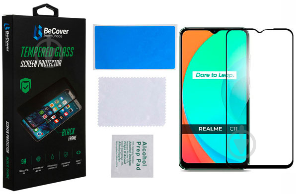 Захисне скло BeCover для для Realme C11 2021 (708153) Black - фото 3