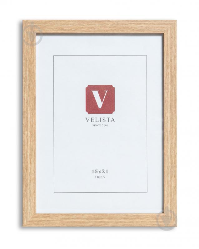 Рамка для фотографії з оргсклом Velista 15W-3206-11v 1 фото 15x21 см дерево світле - фото 1